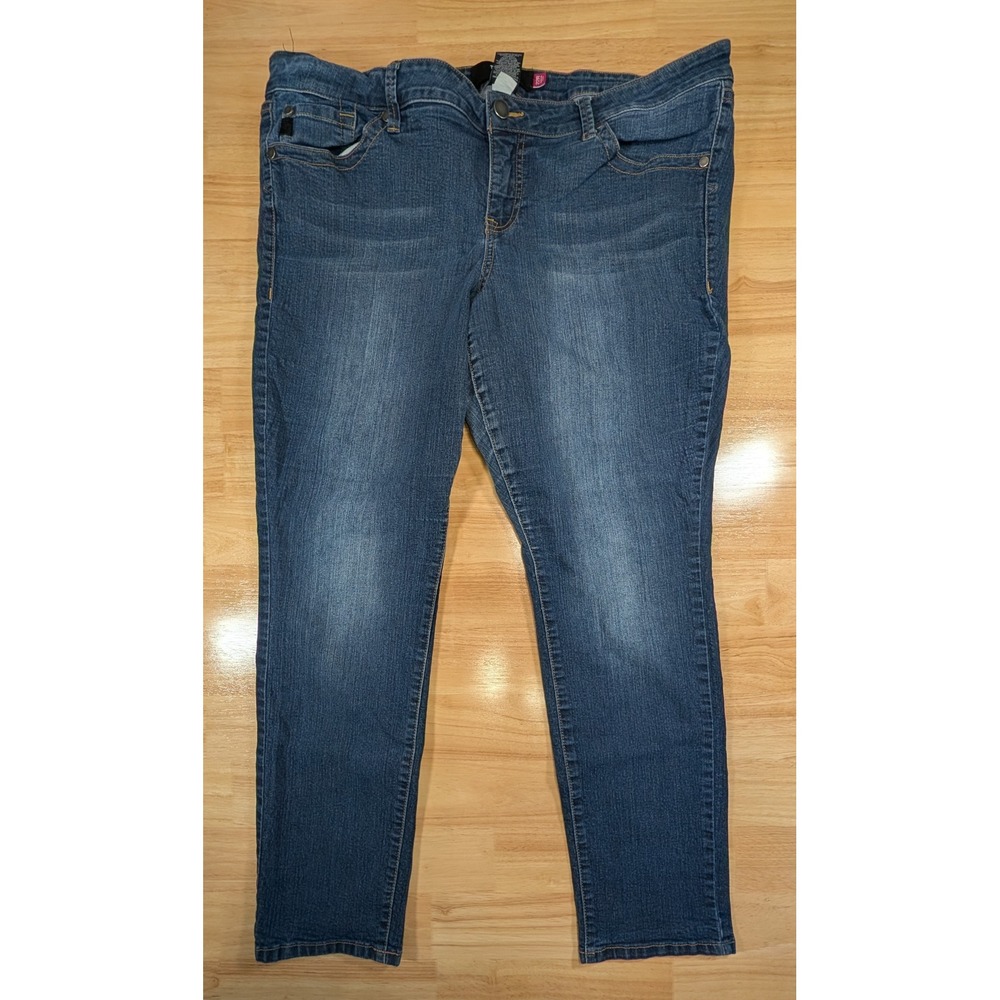 Torrid Denim Womens 22R Blue Skinny Jeans Medium Wash Stretch Plus Size